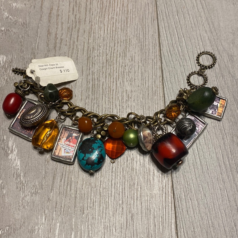 Cowgirl charm bracelet